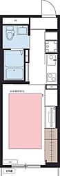 リブリ・モンターニュ 1Kの間取図画像