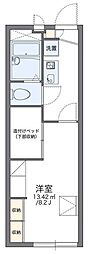 レオパレスエクセルM&M 1Kの間取図画像