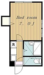 アビタシオン東淵野辺 1Kの間取図画像