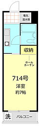 マンション五反田 1Kの間取図画像