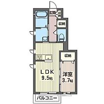 ラ・フォンテ 00102 ｜ 栃木県宇都宮市泉が丘１丁目1-5（賃貸アパート1LDK・1階・35.50㎡） その2