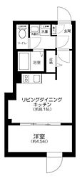 ルニ日本橋 1LDKの間取図画像