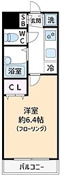セントパレス方南町 1Kの間取図画像
