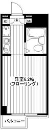 テラスコート幡ヶ谷 ワンルームの間取図画像