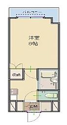 ドルチェ清瀬 1Kの間取図画像