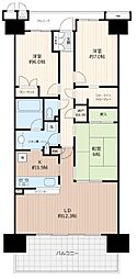 オーシャンサイド1番街 3LDKの間取図画像