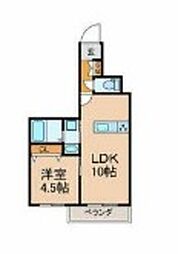 lacasafelice 1LDKの間取図画像