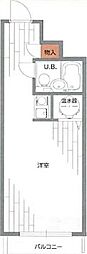 シルバープラザ麻布十番 ワンルームの間取図画像