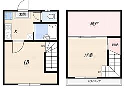 ステージ四ツ谷 1SLDKの間取図画像