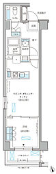 パークアクシス文京本郷 1LDKの間取図画像