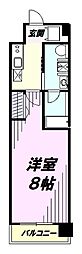 N-stageNishikunitachi 1Kの間取図画像