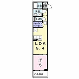 ヒカルサ大阪巽西 1LDKの間取図画像