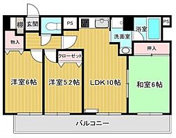 パストラルハイム 3LDKの間取図画像