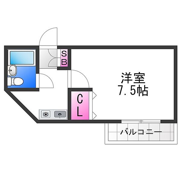 シャトーレ瑞穂 ｜大阪府堺市堺区北三国ヶ丘町８丁(賃貸マンション1K・4階・21.00㎡)の写真 その2