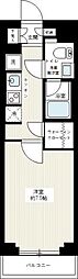 AZEST亀戸2 1Kの間取図画像