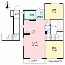 クレセオ　ブレス　I番館 A0202 ｜ 熊本県熊本市北区梶尾町299-1（賃貸アパート2LDK・2階・63.10㎡） その2