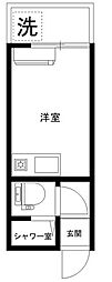 ハイシティ高田馬場 ワンルームの間取図画像