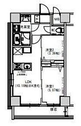 S-RESIDENCE千住大橋 2LDKの間取図画像