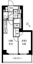 ザ・ケンジントン・レジデンスときわ台 1DKの間取図画像