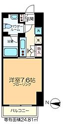 セリーズ門前仲町 1Kの間取図画像