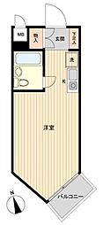 コンドミニアム・メイ大倉山 ワンルームの間取図画像