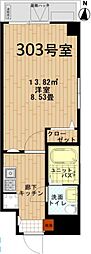 ペアパレス新高円寺 1Kの間取図画像