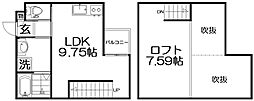 F8石津 ワンルームの間取図画像