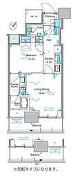 パークアクシス豊洲キャナル 1LDKの間取図画像