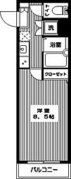 スカイコート練馬桜台 1Kの間取図画像