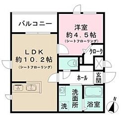 MOCXION大宮桜木 1LDKの間取図画像