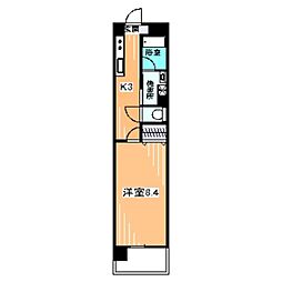 LamerSuwanomori 1Kの間取図画像