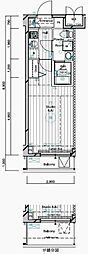 MAINSTAGE二子多摩川 1Kの間取図画像
