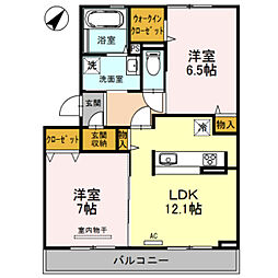 ルーチェ 2LDKの間取図画像