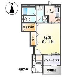 (仮称)大和市深見台新築アパート 1Kの間取図画像