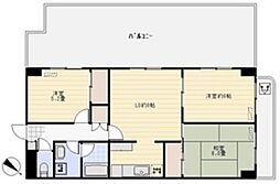 メゾングランルマーニュ 3LDKの間取図画像