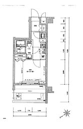 ドルチェ東京押上ツインズ弐番館 1Kの間取図画像