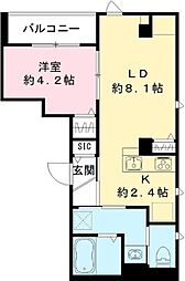 間取図画像 1LDK
