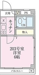 ヨーク阿佐ヶ谷 1Kの間取図画像