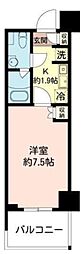 MFPRコート木場公園 1Kの間取図画像
