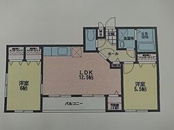 シャルム・シャトー貴江 2LDKの間取図画像