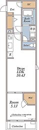 相模原市南区上鶴間1丁目マンション 1LDKの間取図画像