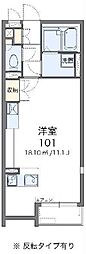 ミランダミルティユ ワンルームの間取図画像