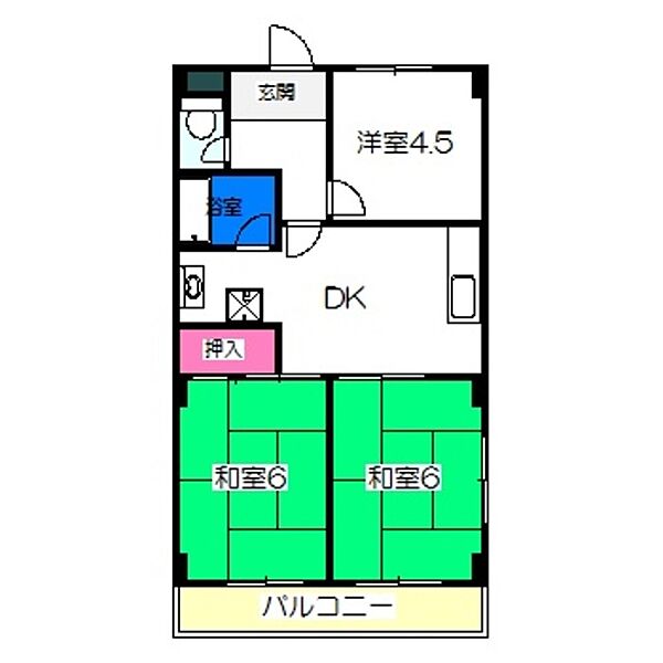 前村マンション ｜大阪府堺市北区新堀町１丁(賃貸マンション3DK・2階・48.60㎡)の写真 その2