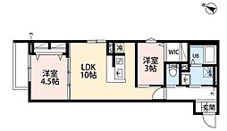 ティファナ新松戸 2LDKの間取図画像