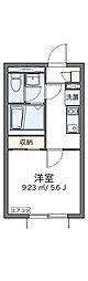 LEONEXTUBUKATA 1Kの間取図画像