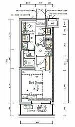 HY'sNOBORITOBLOSSOM 1Kの間取図画像