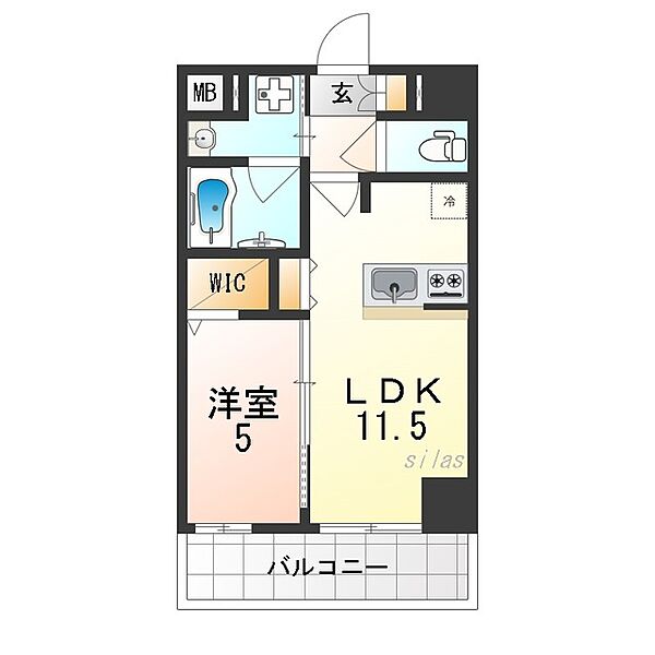 大阪府大阪市淀川区新北野１丁目(賃貸マンション1LDK・9階・40.64㎡)の写真 その2