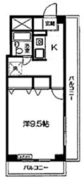 NSファイブ東久留米 1Kの間取図画像