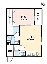 ShowDo放出 1LDKの間取図画像
