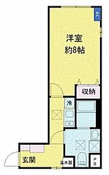 イーリス江古田 1Kの間取図画像